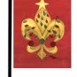 Christmas Fleur de Lis Garden Flag 8185GF
