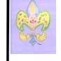 Easter Bunny Fleur de Lis Garden Flag 8163GF