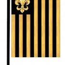 New Orleans Black Gold Fleur de Lis Garden Flag 8198GF