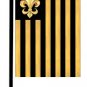 New Orleans Black Gold Fleur de Lis Garden Flag 8198GF