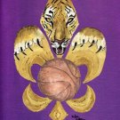 Tiger Fleur de Lis Basketball Garden Flag 8478GF