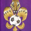 Tiger Fleur de Lis Soccer Garden Flag 8477GF