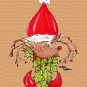 Christmas Reindeer Fleur de Lis Garden Flag 8502GF