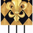 Black and Gold Fleur de Lis Triple Wall Hook 8125TH6