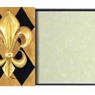 Black and Gold Fleur de Lis Sticky Note Holder 8125SN