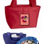 Black Haired Mermaid Red Insulated Lunch Bag 8338-8808