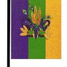 Mardi Gras Feather Mask Garden Flag 8364GF