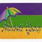Mardi Gras Mardi Gras Bead with Umberella Mouse Pad Hot pad trivet 8381MP