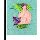 Black Hair Merman Male Mermaid Garden Flag 8345GF