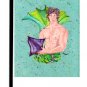 Black Hair Merman Male Mermaid Garden Flag 8345GF