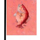 Strawberry Snapper  Fish Garden Flag 8351GF