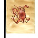 Cooked Blue Crab Sandy Beach Garden Flag 8154GF