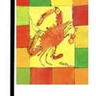 Crab Birght Orange Green Garden Flag 8020GF