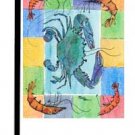 Crab and shrimp Garden Flag 8040GF