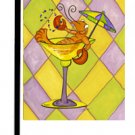 Crawfish Mardi Gras Party Garden Flag LD6113GF