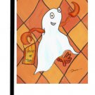 Crawfish dressed like a Halloween Ghost Garden Flag LD6161GF