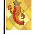 Crawfish dressed like a Thanksgiving Pilgrim Garden Flag LD6160GF