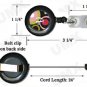 Retro Pink Black Badge Reel Letter D AM1001-D-BR