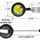 Lime Green Dots Badge Reel Letter C CJ1010-C-BR