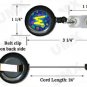 Blue Swirls Badge Reel Letter M CJ1011-M-BR