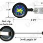 Blue Swirls Badge Reel Letter K CJ1011-K-BR