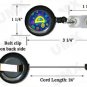 Blue Swirls Badge Reel Letter D CJ1011-D-BR