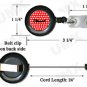 Red Black Polka Dots Badge Reel Letter I CJ1012-I-BR
