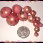 Chandelier Earrings Satin Pink Gold Graduated Balls