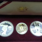 1983-1984 Los Angeles Olympiad 3 Coin Set (Proof)