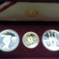1983-1984 Los Angeles Olympiad 3 Coin Set (Proof)