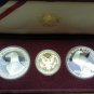 1983-1984 Los Angeles Olympiad 3 Coin Set (Proof)