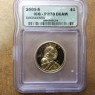 2000-S Sacagawea Dollar In An ICG Slab PR70DCAM