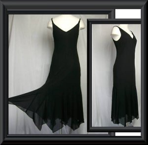 EVAN PICONE COCKTAIL Evening Dress BLACK Formal Sz 6 S