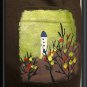 Sz M L COVER CHARGE Hand Painted MAXI Dress FALL SCENES