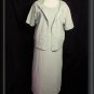 Large  SPRING Green 2 Piece Outfit Jacket Dress Set EUC