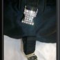 BATH AND BODY WORKS SMALL PURSE  BLACK FAUX FUR & SATIN