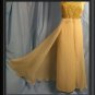 Long Formal Dress Gold Beaded Gown Goddess Vintage XL