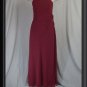 MORI LEE  DARK RED Long FORMAL PROM WRAP Dress   9 10 M