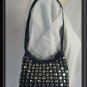 NINE WEST SMALL DENIM SILVER STUD STUDDED PURSE HANDBAG