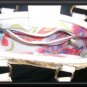 LIZ CLAIBORNE SPRING CORN HUSK STRAW TYPE PURSE HANDBAG