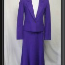 Womens XS S Purple PENDLETON Wool Full Skirt Suit Set