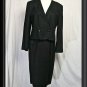 Womens Sz 8 10 M Black PENDLETON Rayon Linen Skirt Suit