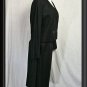 Womens Sz 8 10 M Black PENDLETON Rayon Linen Skirt Suit