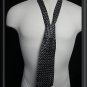 Gray Silver Black PIERRE CARDIN Neck Tie 61 LONG 4 Wide