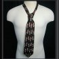 Abstract Black Red PIERRE CARDIN Tie 61" LONG 4" Wide