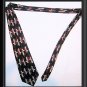 Abstract Black Red PIERRE CARDIN Tie 61" LONG 4" Wide