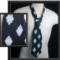 Vintage 70's Diamond Pattern Polyester Tie 4.5" WIDE