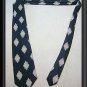 Vintage 70's Diamond Pattern Polyester Tie 4.5" WIDE