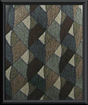 Abstract MODULES Tie 61 Long X 4 Wide Silk Brown Green