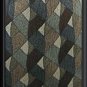 Abstract MODULES Tie 61 Long X 4 Wide Silk Brown Green